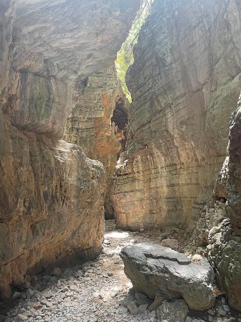 Inside the Imbros Gorge