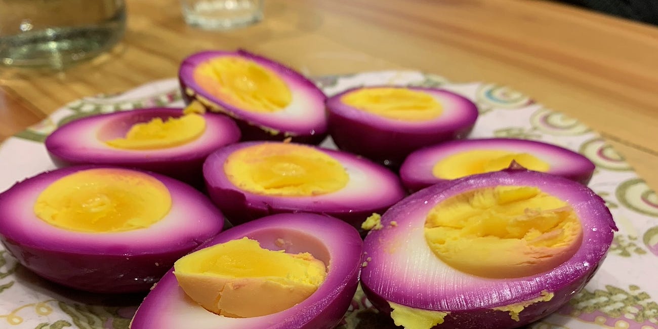 Friday ferment #16: beetroot brined eggs