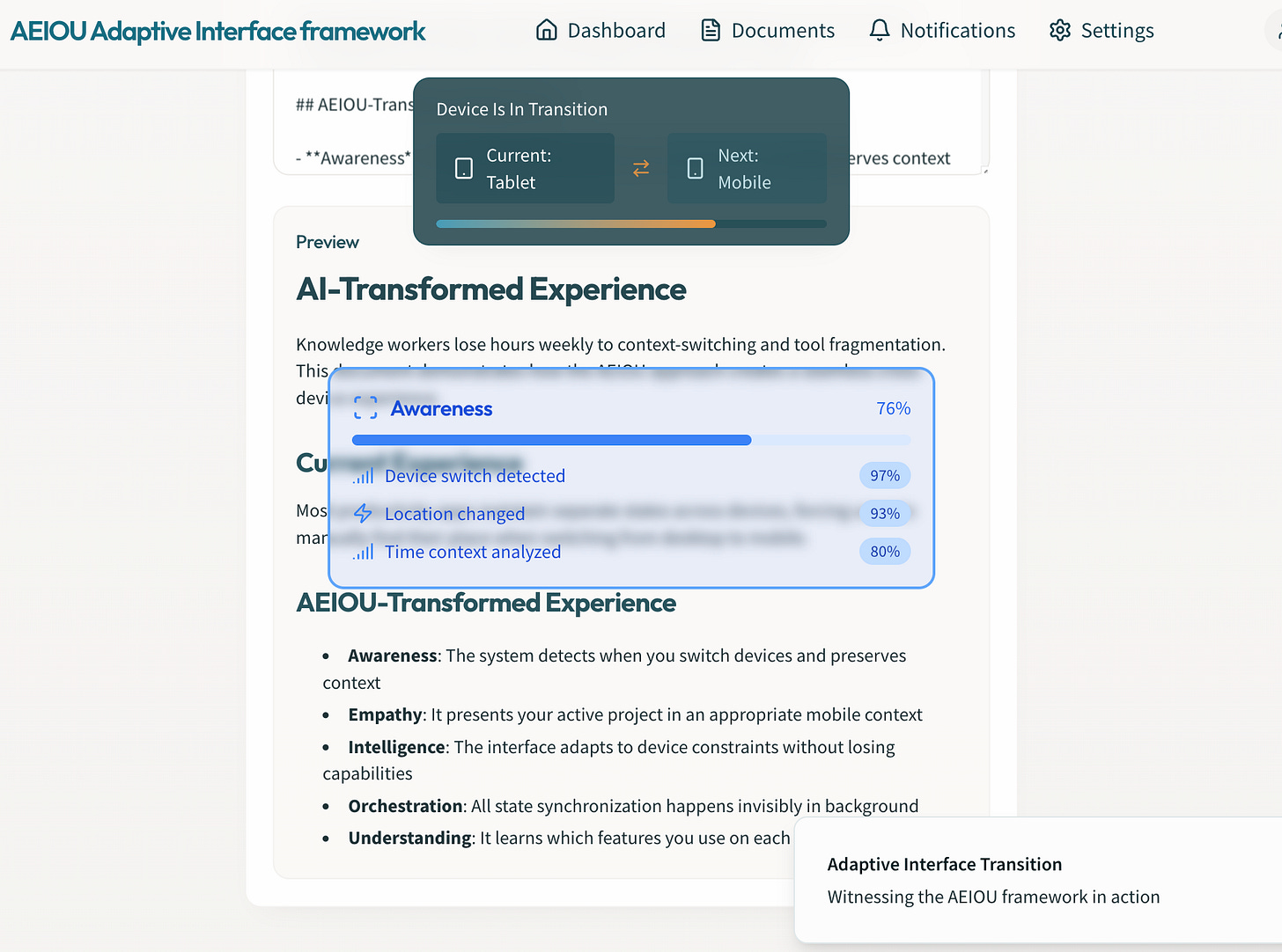 Screenshot of interactive demo for case study 2