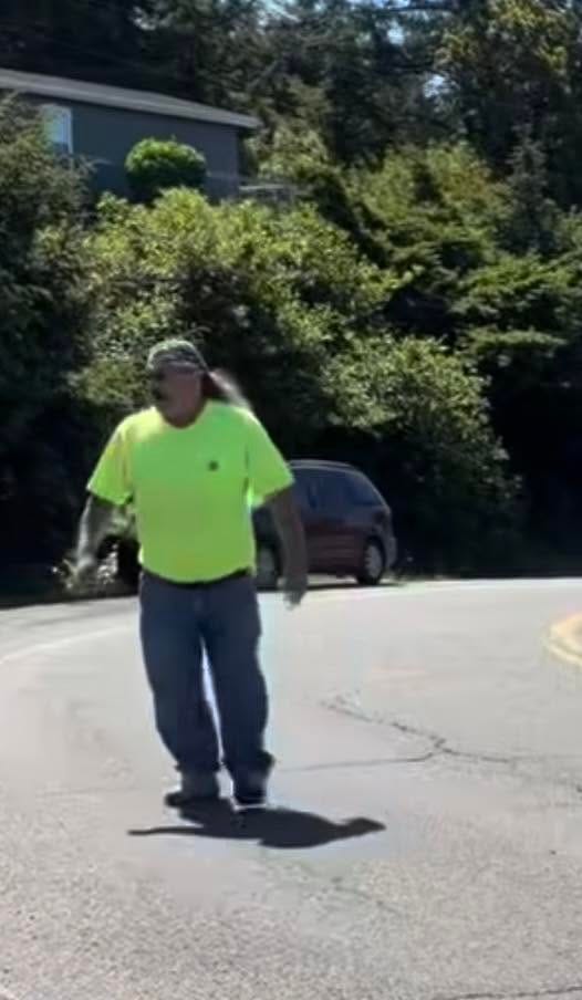 May be an image of segway, skateboard and road