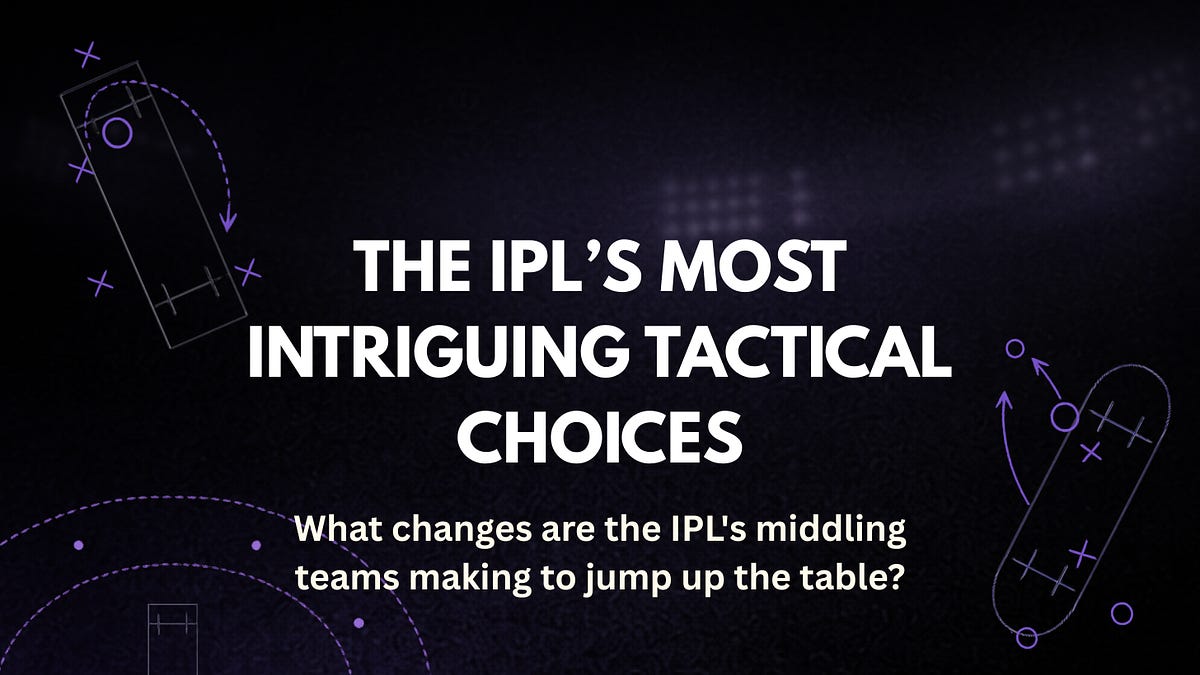 The most intriguing tactical choices from IPL Week 1