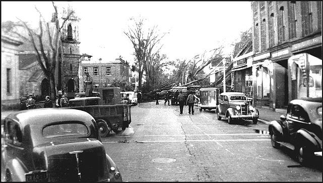 Photographs documenting the 1938 New England Hurricane