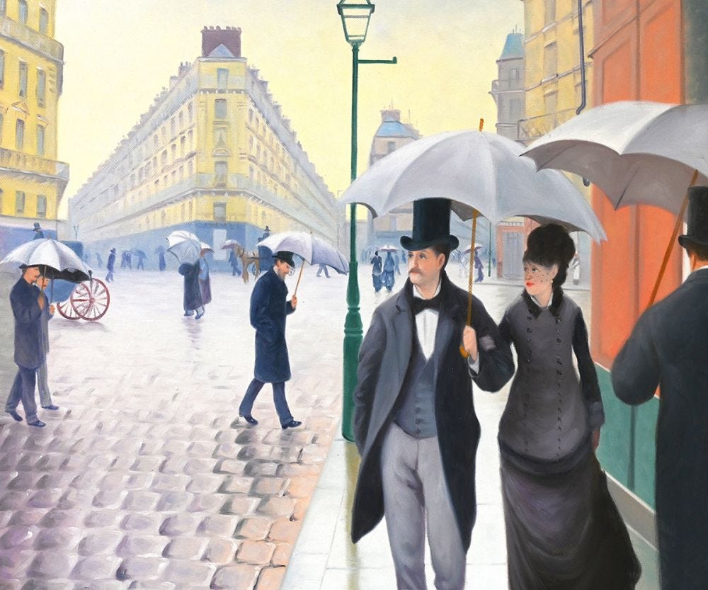 A Paris Street, Rainy Day - Gustave Caillebotte
