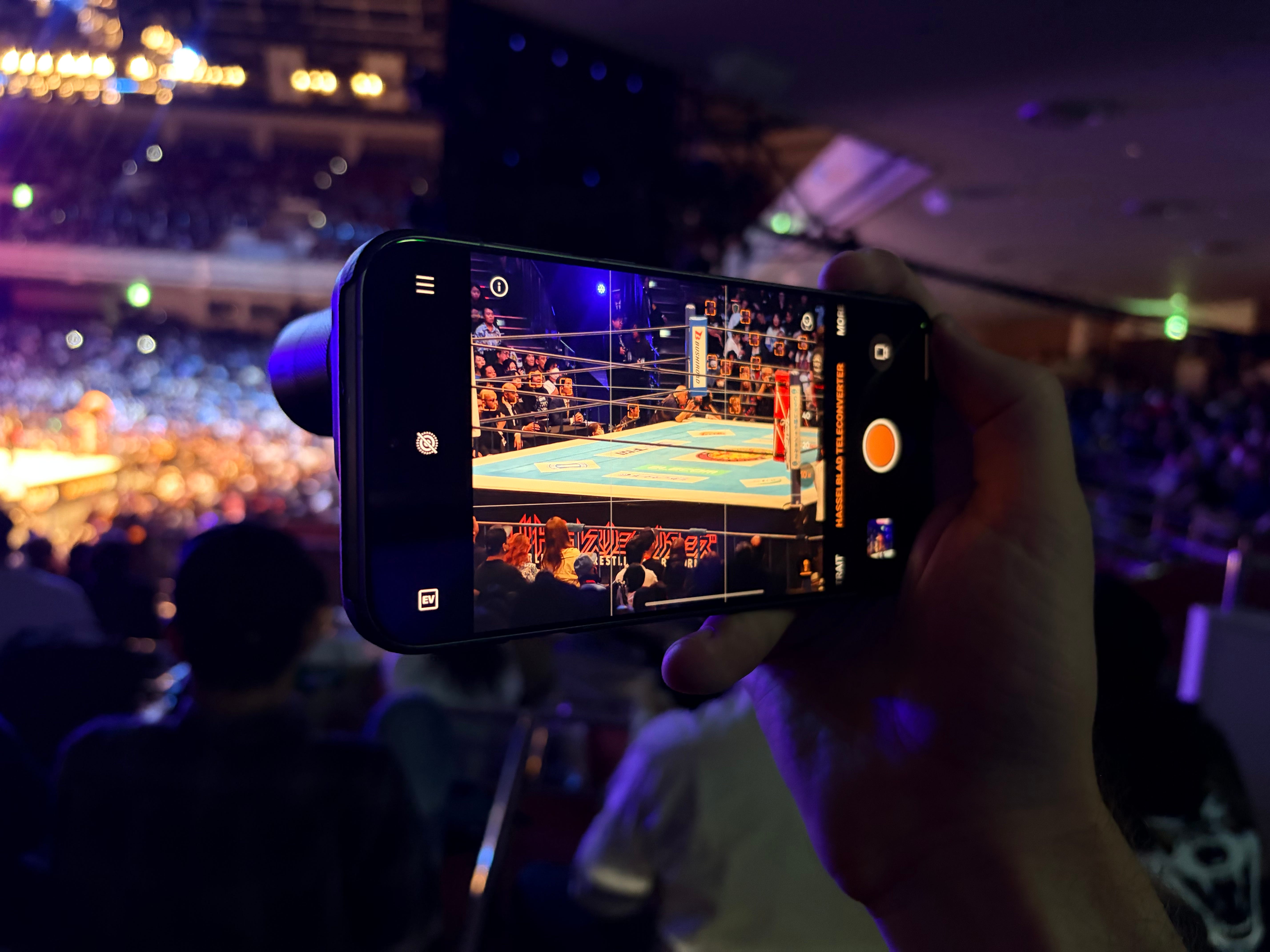 The Oppo Find X9 Pro at NJPW Sakura Genesis - by Sam Byford
