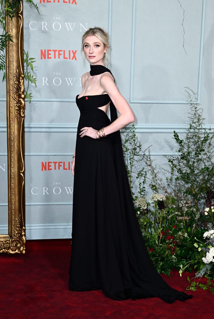 Elizabeth Debicki Wears Dior Gown to 'The Crown' Season 5 Premiere – WWD