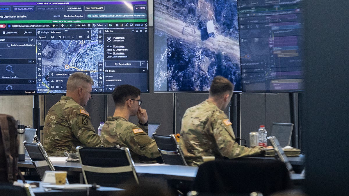 NEW: Palantir's AI Is Already Playing a Major Role in Tracking Gaza Aid Deliveries