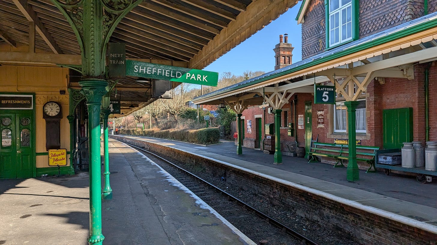 Horsted Keynes station on the Bluebell Railway, 01.03.2025.