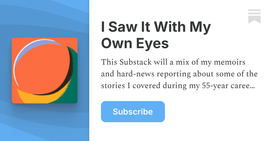 I Saw It With My Own Eyes | Jay McNally | Substack