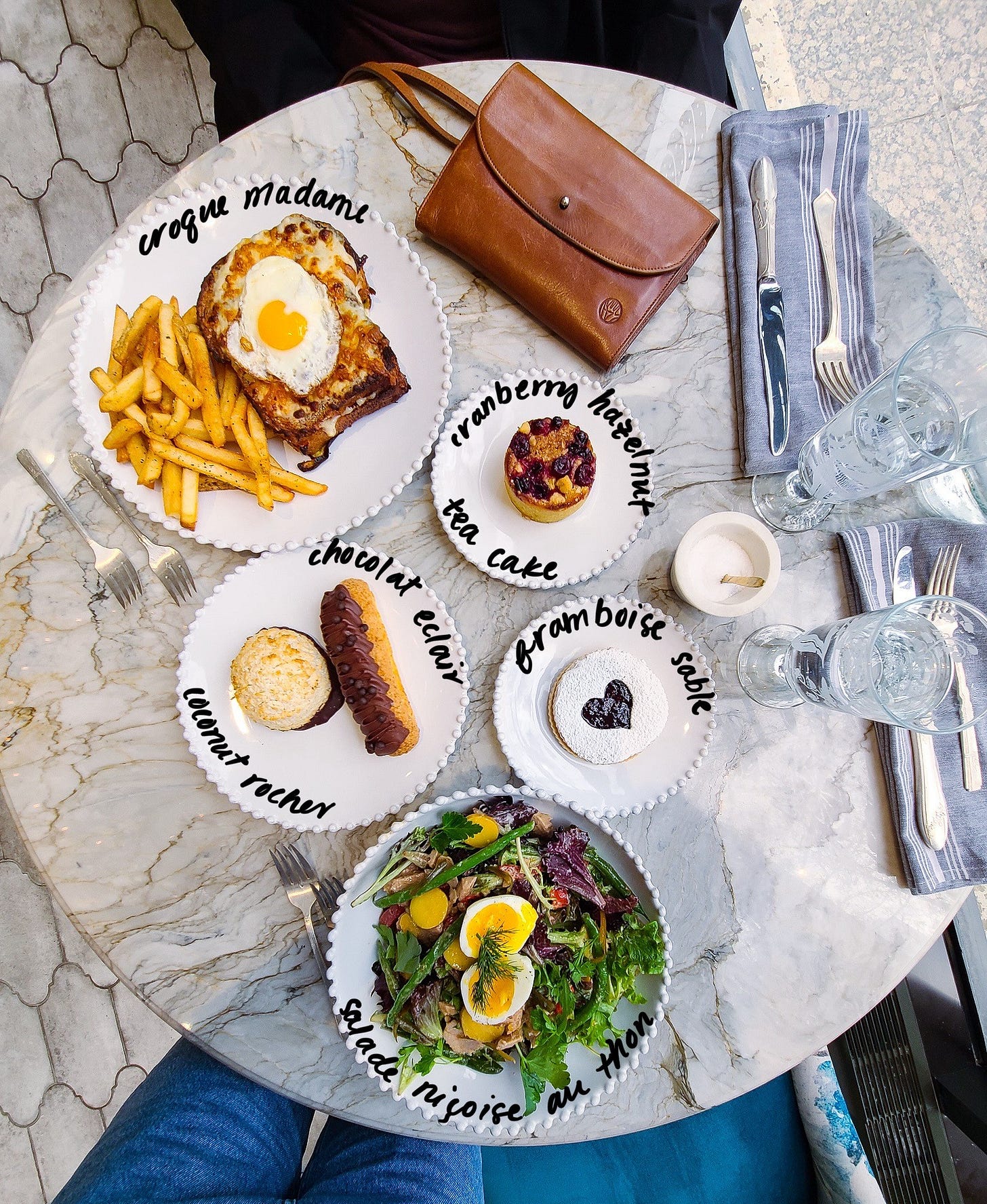 Coquette Charlotte lunch spread