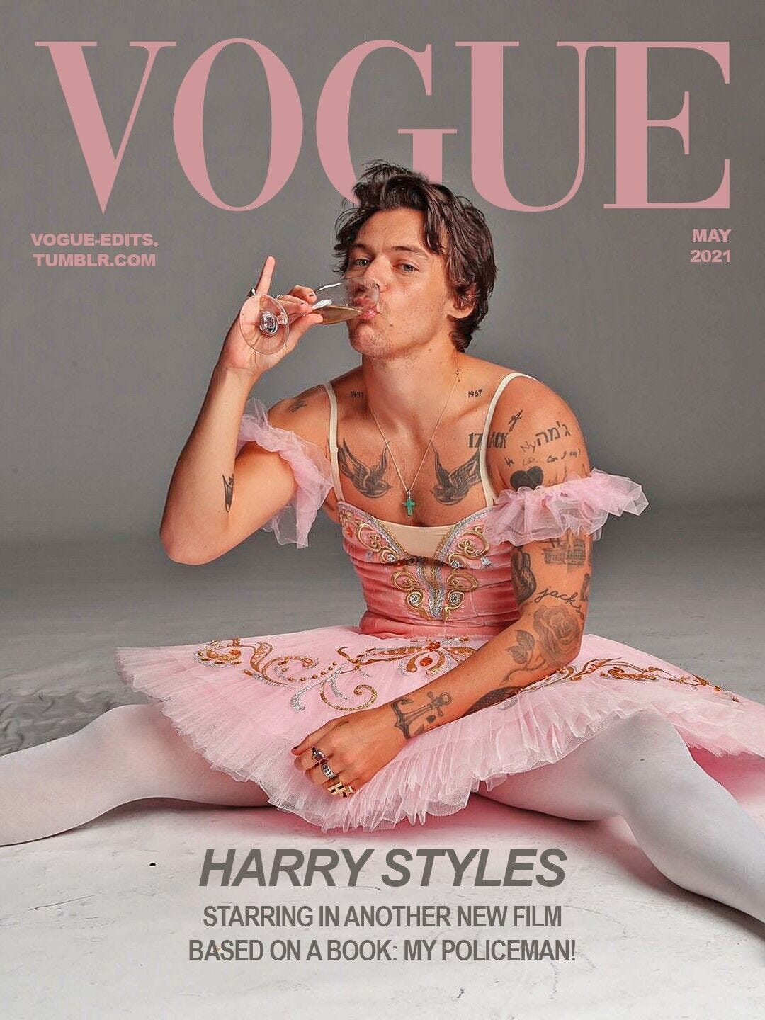 Harry Styles Vogue Magazine Mag A4 Print Collectable May 2021 Gift - Picture 1 of 1