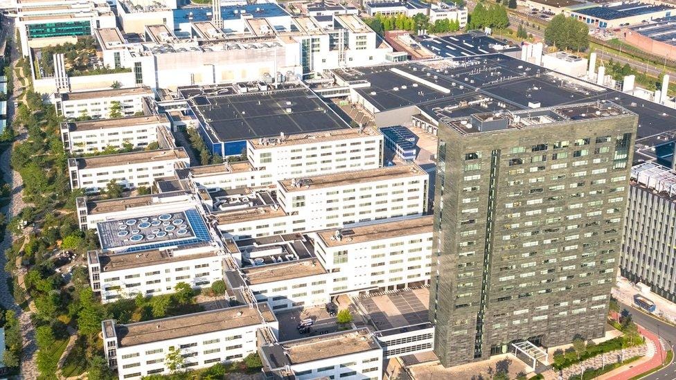 ASML Aerial drone images campus Veldhoven ASML Aerial drone images campus Veldhoven