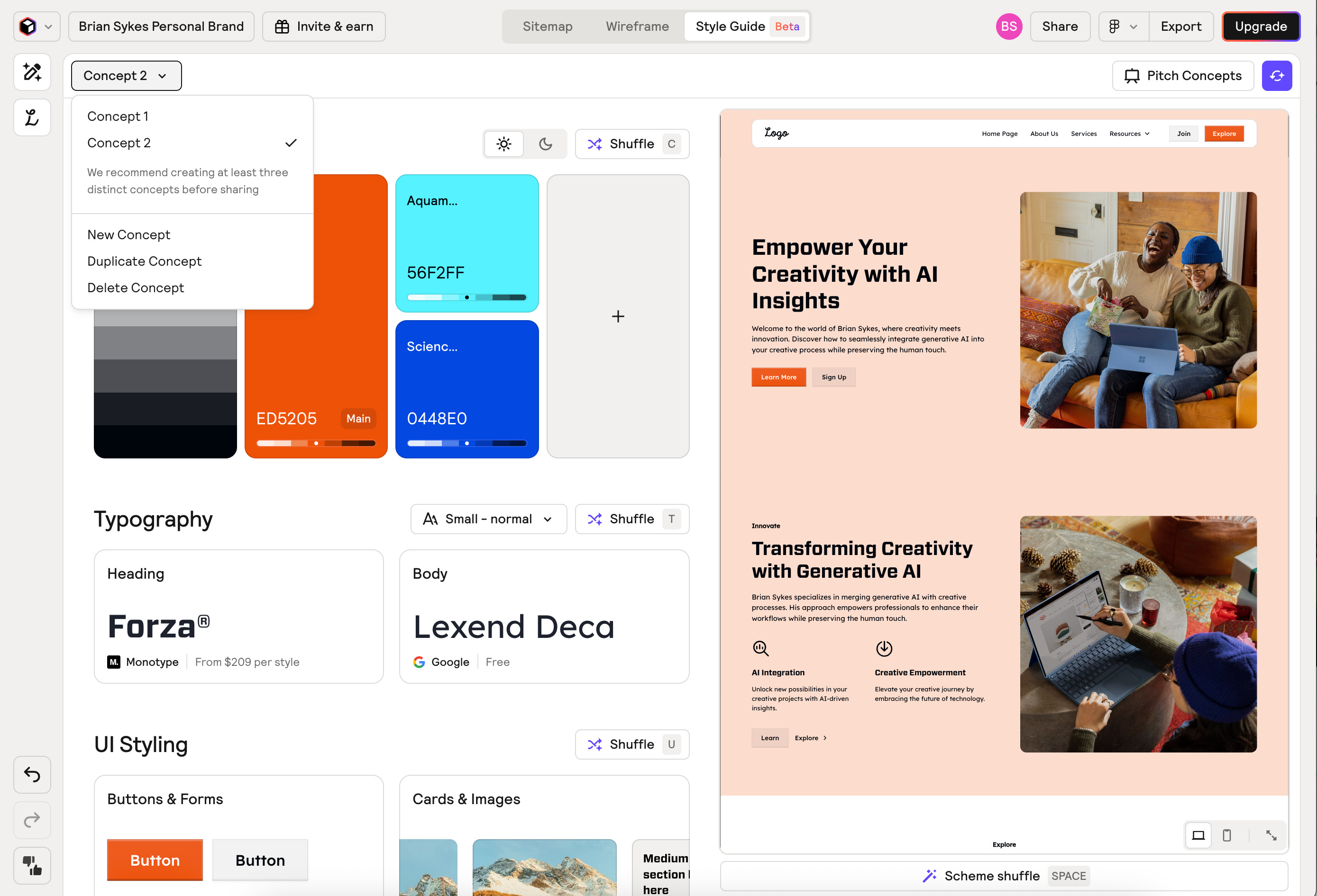 Relume.io AI Website builder - by Brian W. Sykes - AI Lab