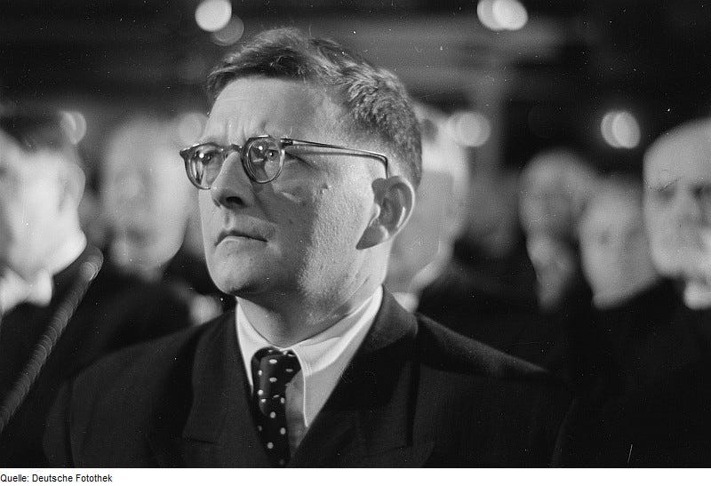 Dmitri Shostakovich in 1950