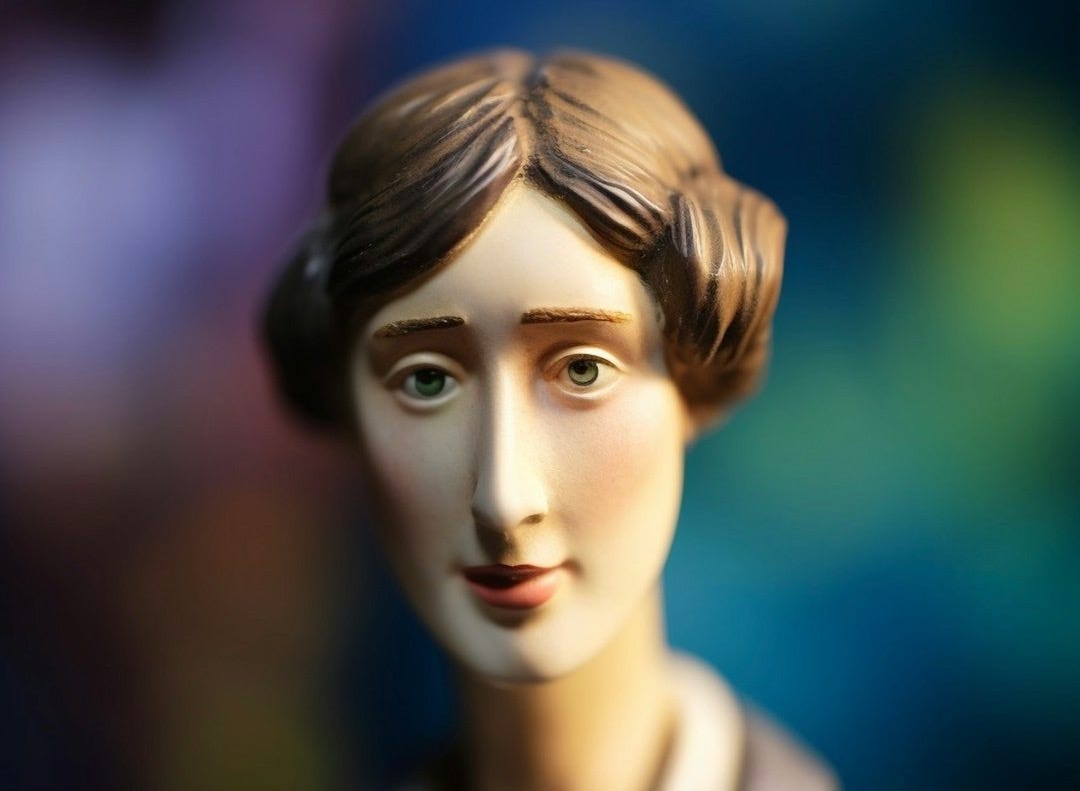 a close up of a statue of a woman