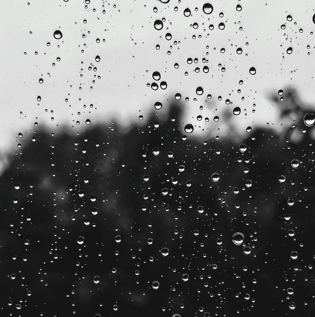 water dew on window