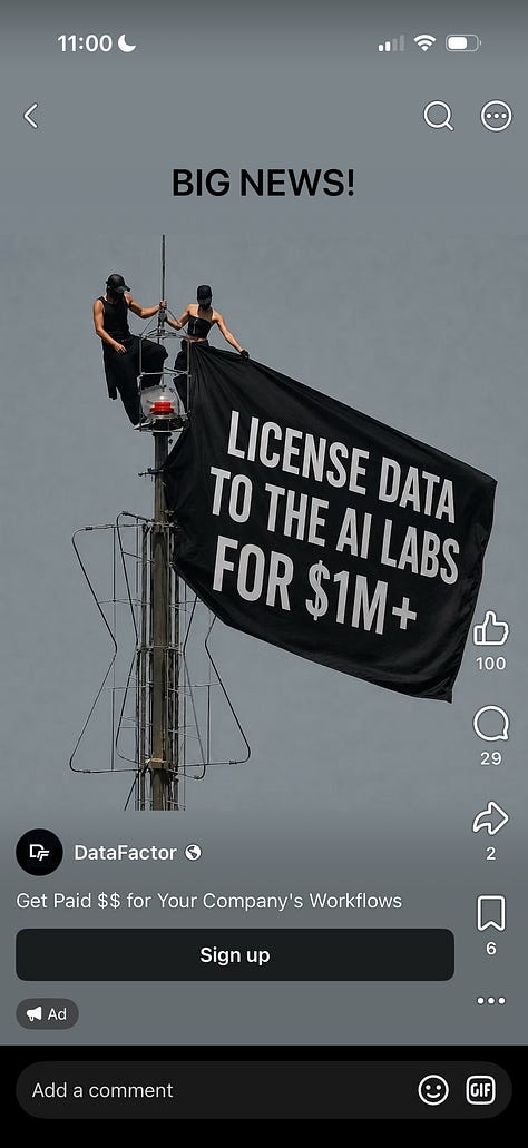 AI data broker ads