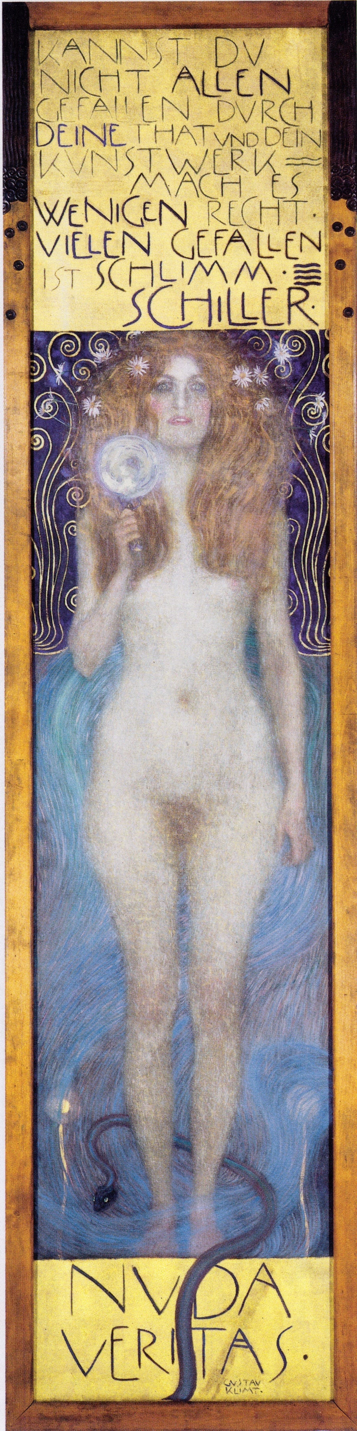 Gustav Klimt《Nuda Veritas》|來源:Wikimedia Commons(公有領域) Gustav Klimt《Nuda Veritas》|來源:Wikimedia Commons(公有領域)