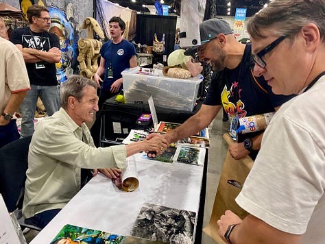 John Toma (That 80s Dude) with Friends and Egon + Richard Chavez (Poncho from Predator)