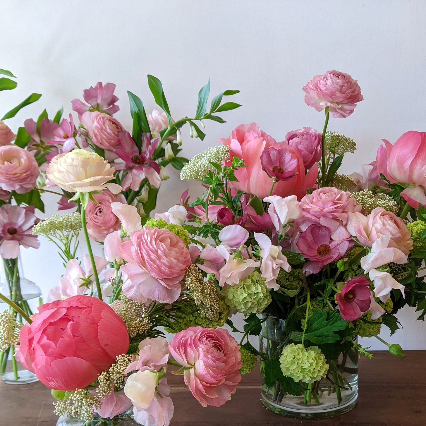 Bouquets of flowers