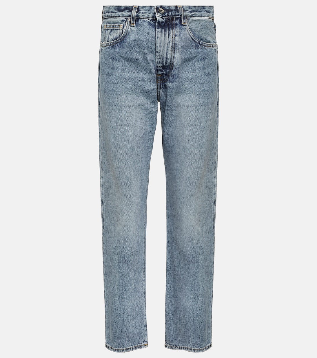 Twisted Seam mid-rise straight jeans | Toteme