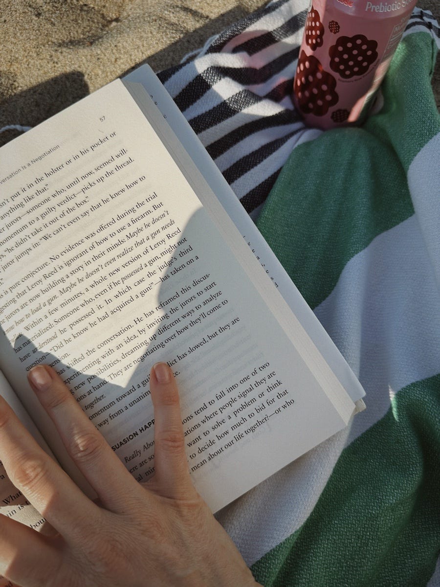 Random things - reading at the beach