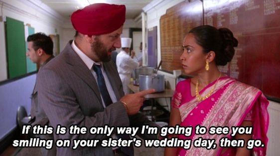 Jess' father letting her go play soccer