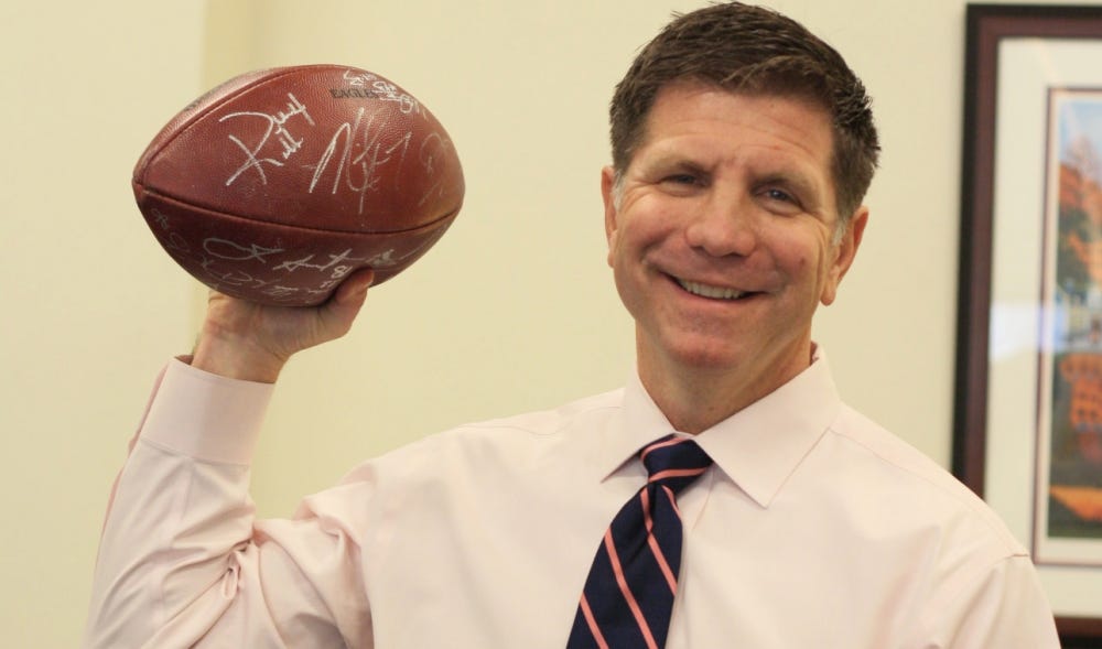 This is Dean Eric Furda. If you click on the image you'll learn more about sprint football than you ever thought possible, but also about Eric's wonderful Penn story. This is Dean Eric Furda. If you click on the image you'll learn more about sprint football than you ever thought possible, but also about Eric's wonderful Penn story.