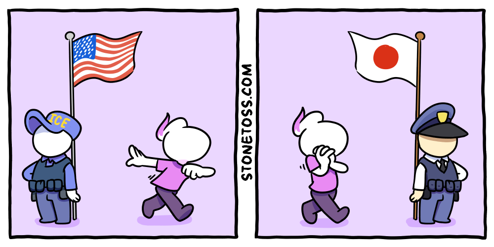 stonetoss comic about immigration and Japan