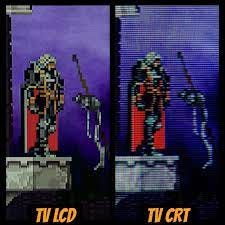 LCD vs CRT 1: Offscreen shot LCD TV 2: Offscreen shot CRT TV consumer  Shadow Mask #castlevaniasymphonyofthenight #segasaturday #playstation1  #retrogamescollector #nostalgic