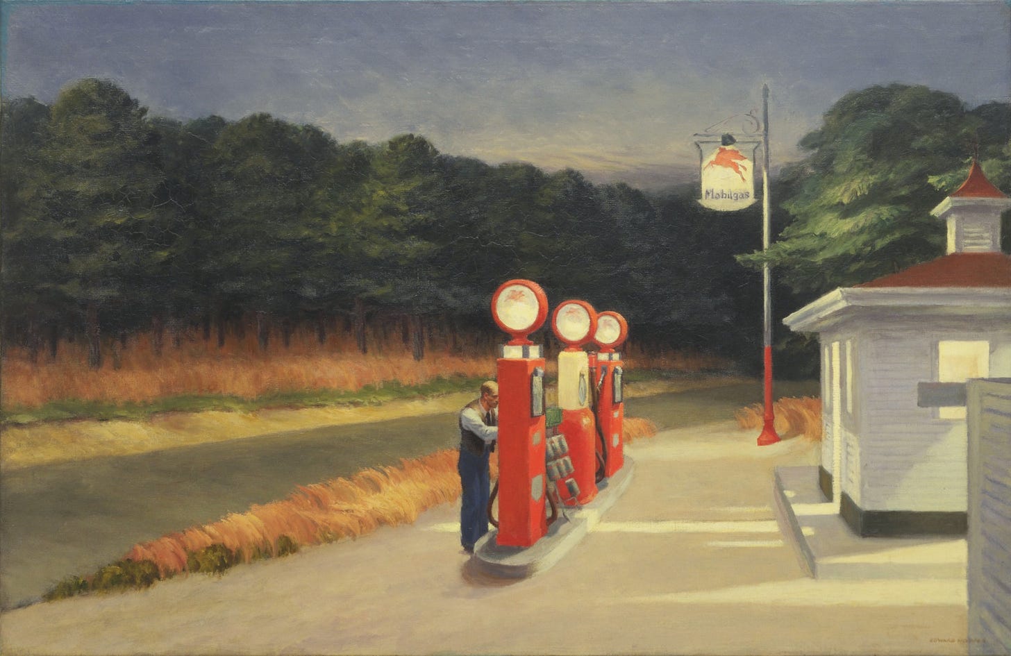 Hopper Gas station painting Hopper Gas station painting