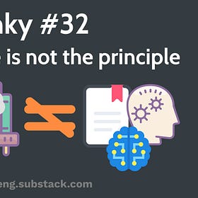 Linky #32 - The practice is not the principle