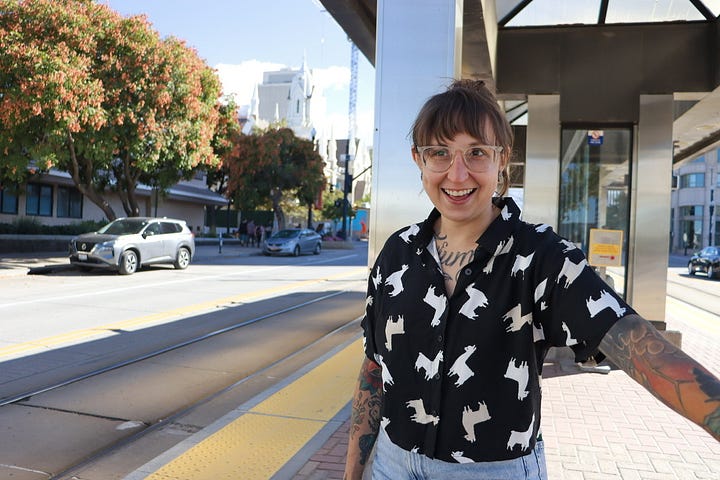 Photos of Chelsey Sidler living in various settings smiling