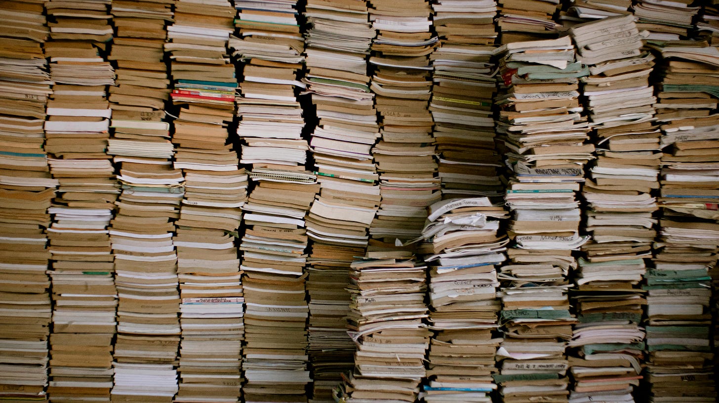 Stacks of Old Books · Free Stock Photo