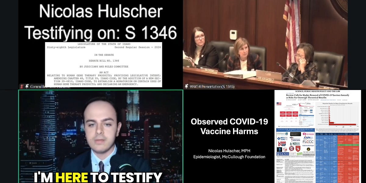 BREAKING VICTORY: Idaho Bill S1346 to Ban mRNA Injections for Kids and Pregnant Women PASSES Senate Health & Welfare Committee