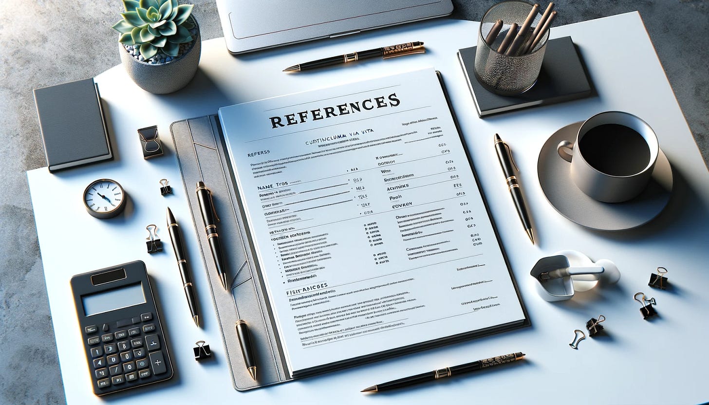 References on a Resume