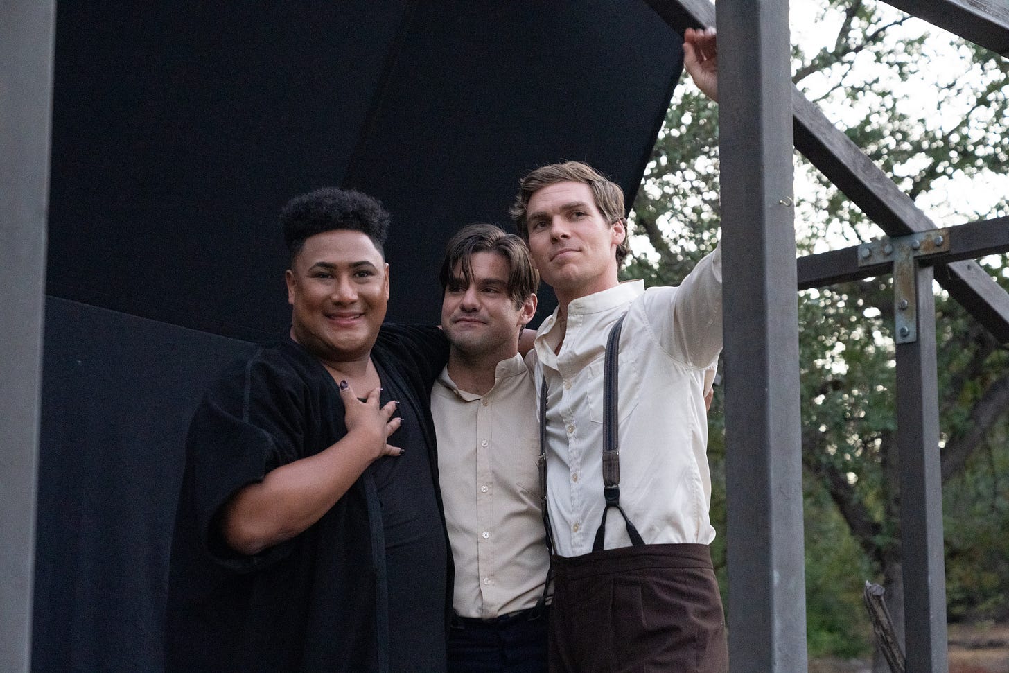 Roger Q Mason with leading men of Lavender Men movie