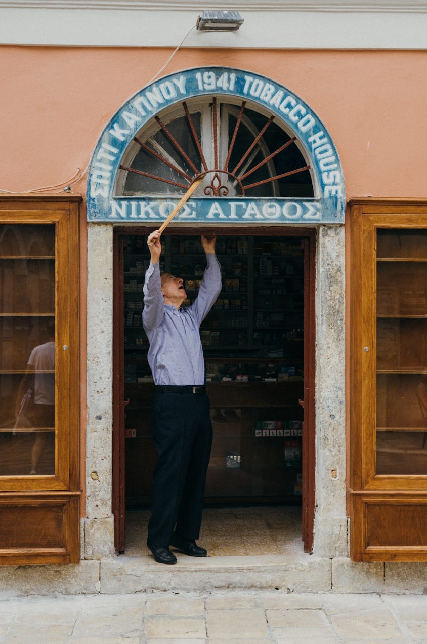 tobacco shop corfu Greek Easter Recipe: Yiayia Nota's Perfect Tsoureki