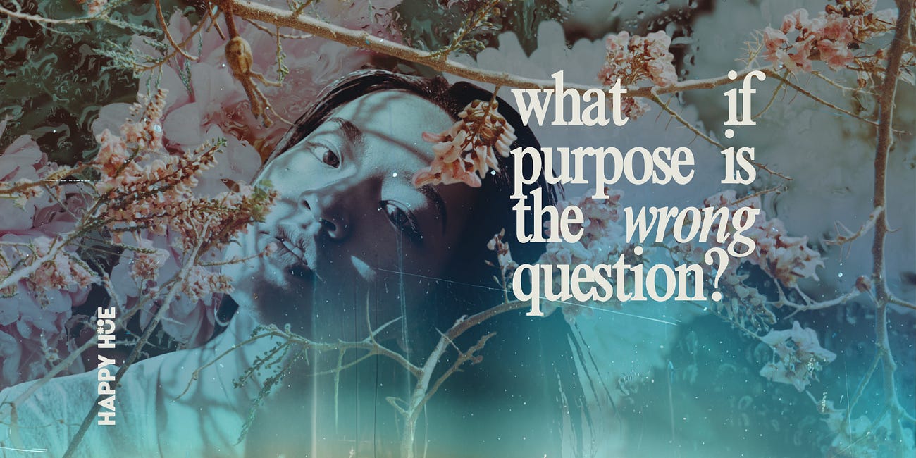 what if purpose is the wrong question?
