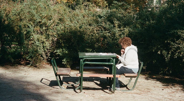 Personas en el Parque del Retiro