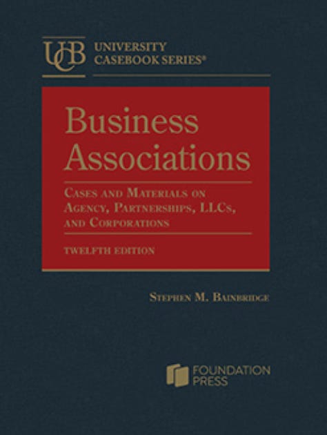 Business Associations (12 Edition) Update Available