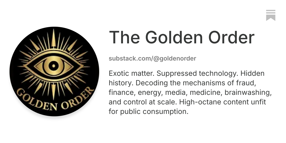 The Golden Order | Substack