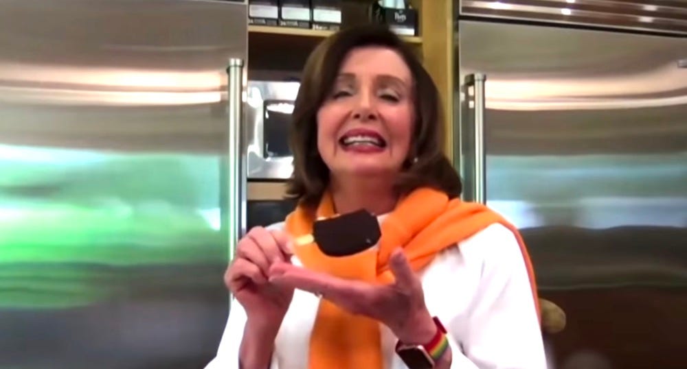 Nancy Pelosi's pandemic showcasing of treats ripped in 'Let them eat ice  cream' Trump ad - Washington Times
