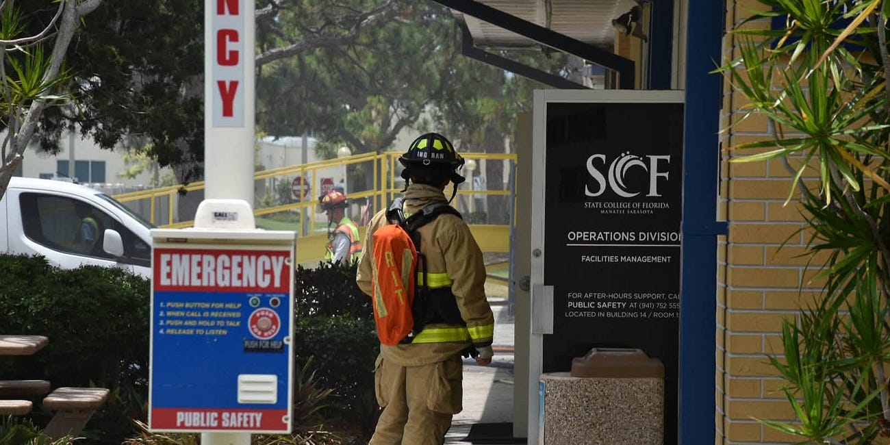 Fire Destroys Golf Carts, Damages Building at State College of Florida