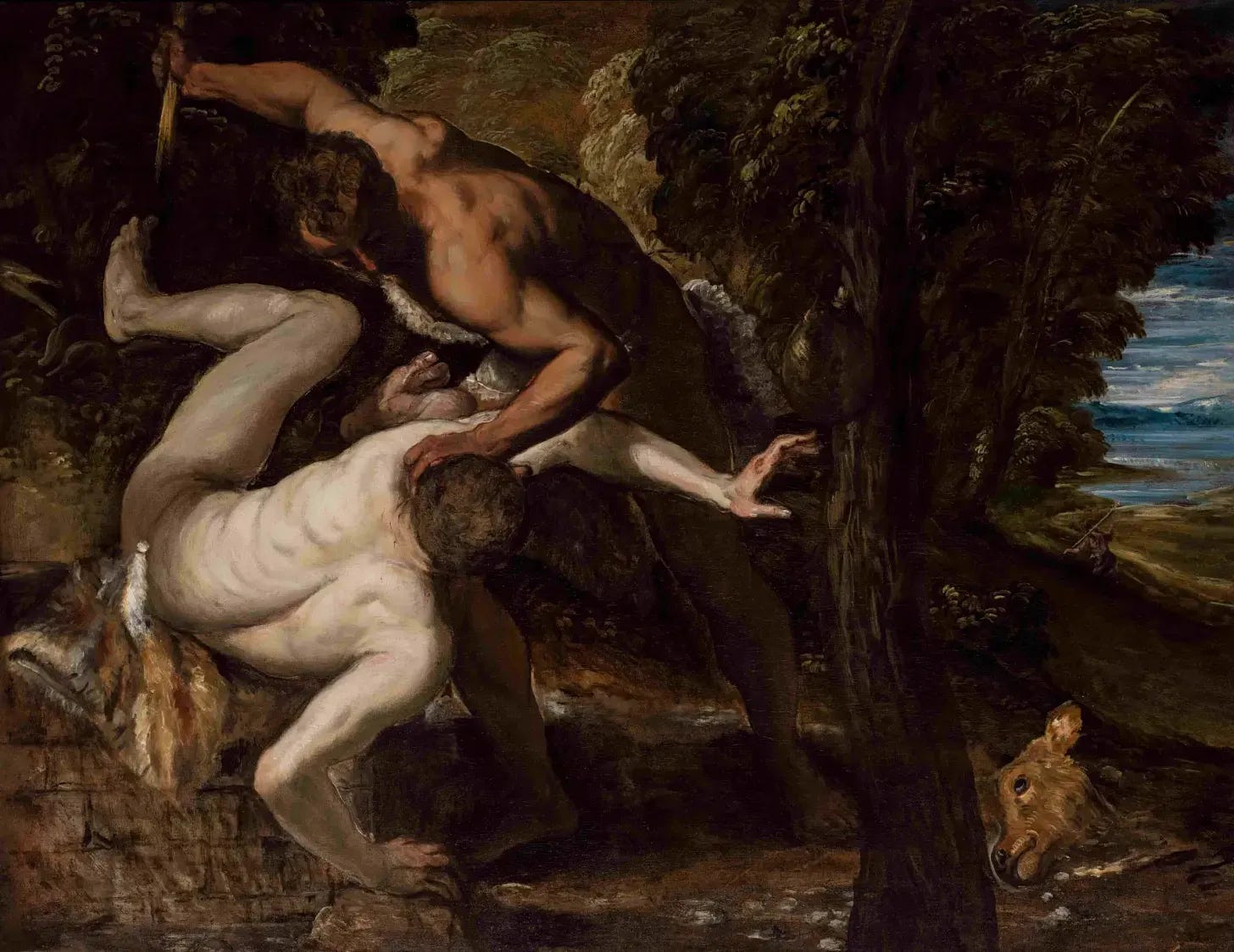 Le Tintoret — Caïn killing Abel (1550-1553)