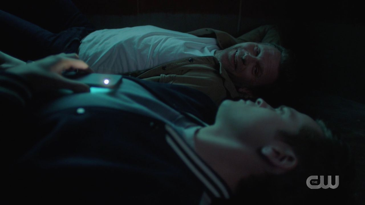 Jack in the box sees lucifer goading him to go demon mode SPN 14.19 Jack in the box sees lucifer goading him to go demon mode SPN 14.19