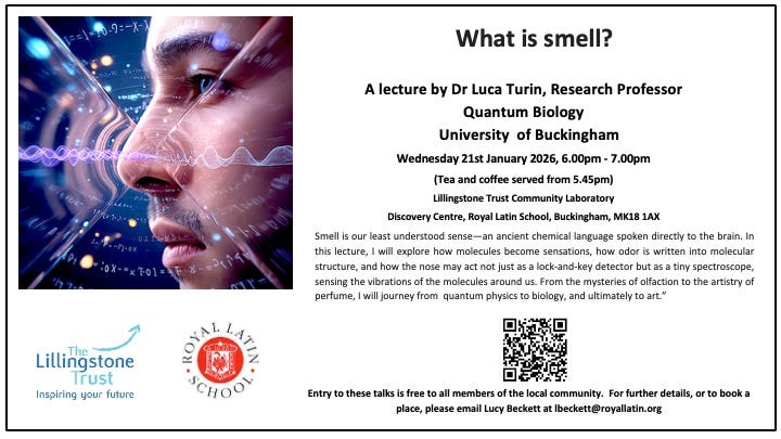 Luca Comai Lecture Scary Lecture - by Luca Turin 🇮🇹🇪🇺
