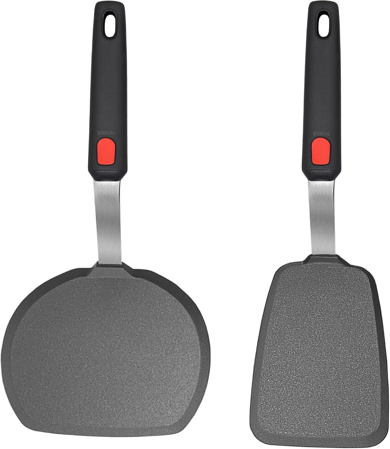 2 Piece Silicone Pancake Spatula Turner 2 Piece Silicone Pancake Spatula Turner