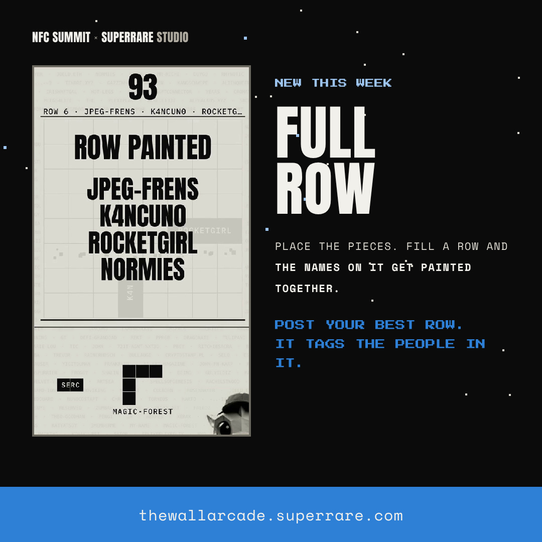 FULL ROW, a game of THE WALL ARCADE