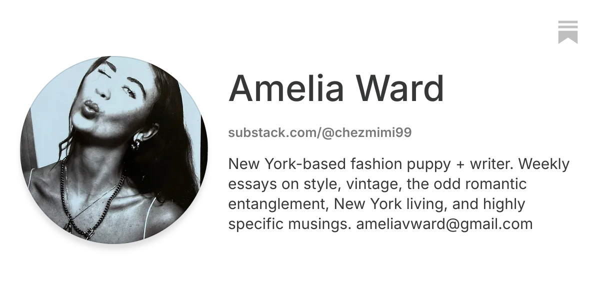 Amelia Ward | Substack