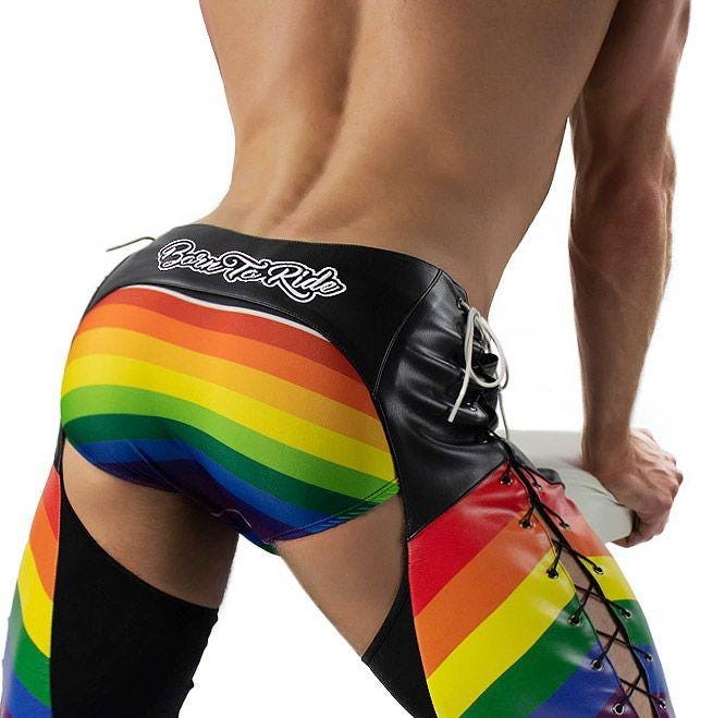 A person in a rainbow colored pants

AI-generated content may be incorrect.